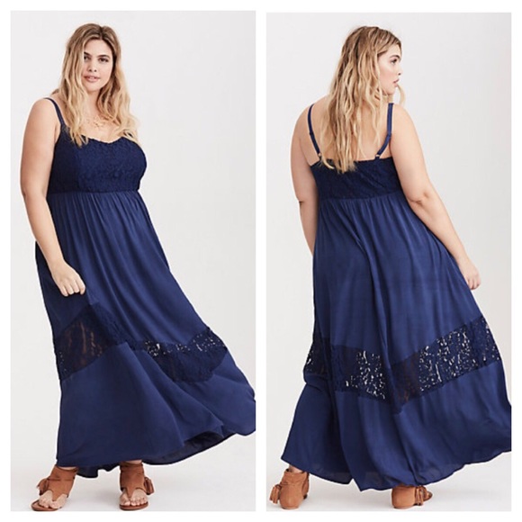 navy blue dress torrid